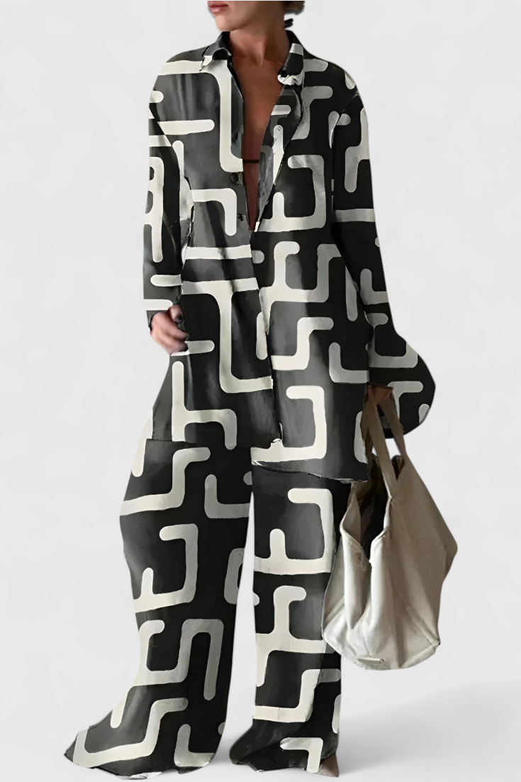 Ensemble d'été Melania, style naturel