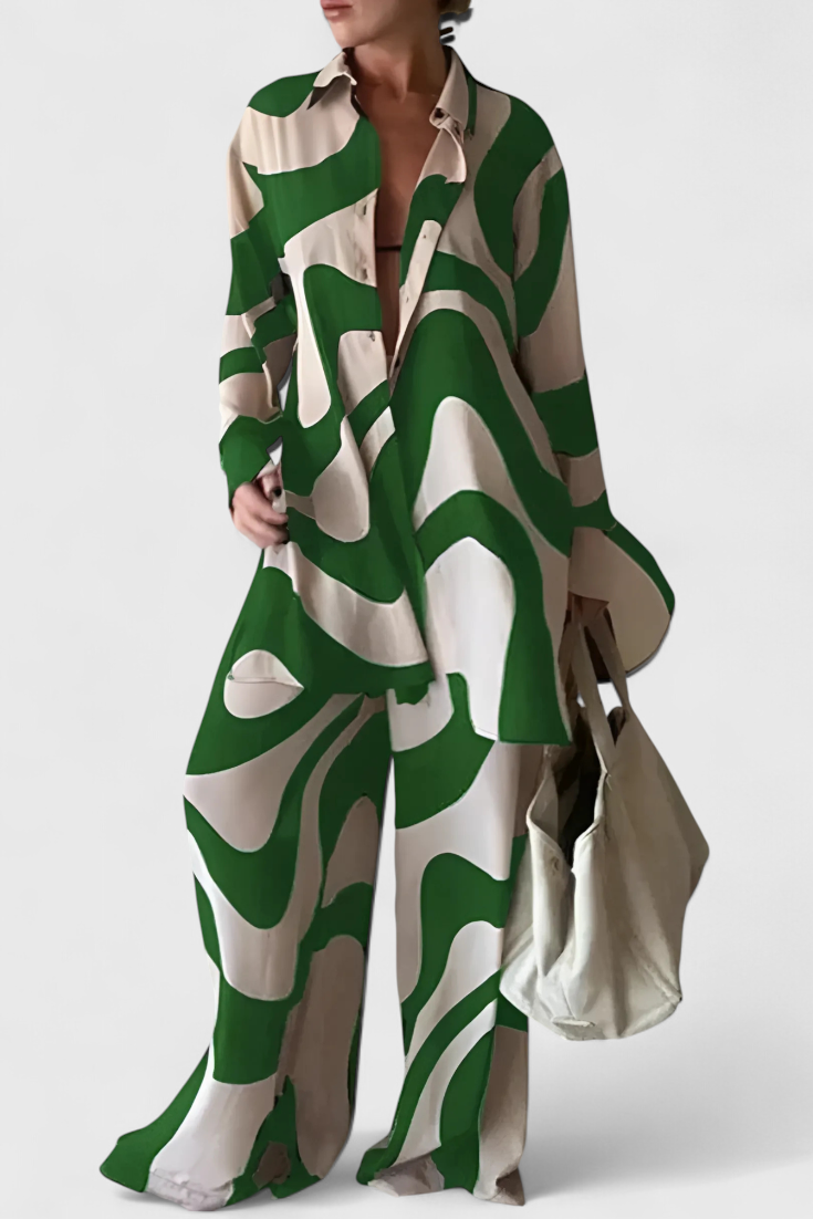 Ensemble d'été Melania, style naturel