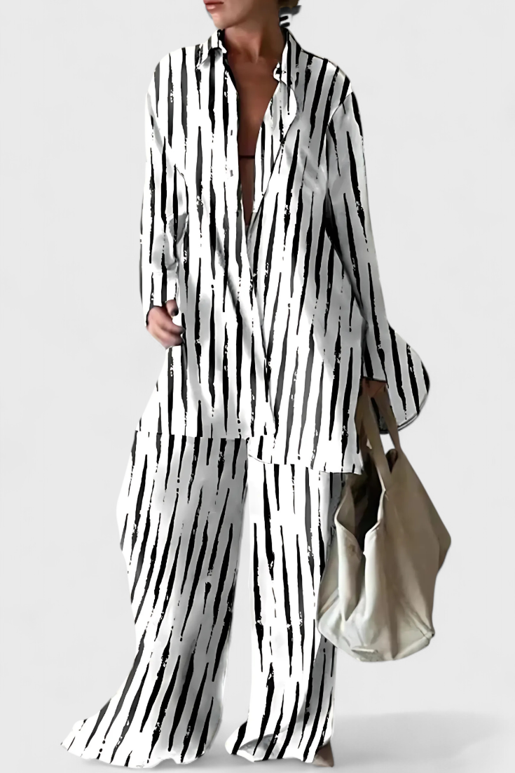 Ensemble d'été Melania, style naturel
