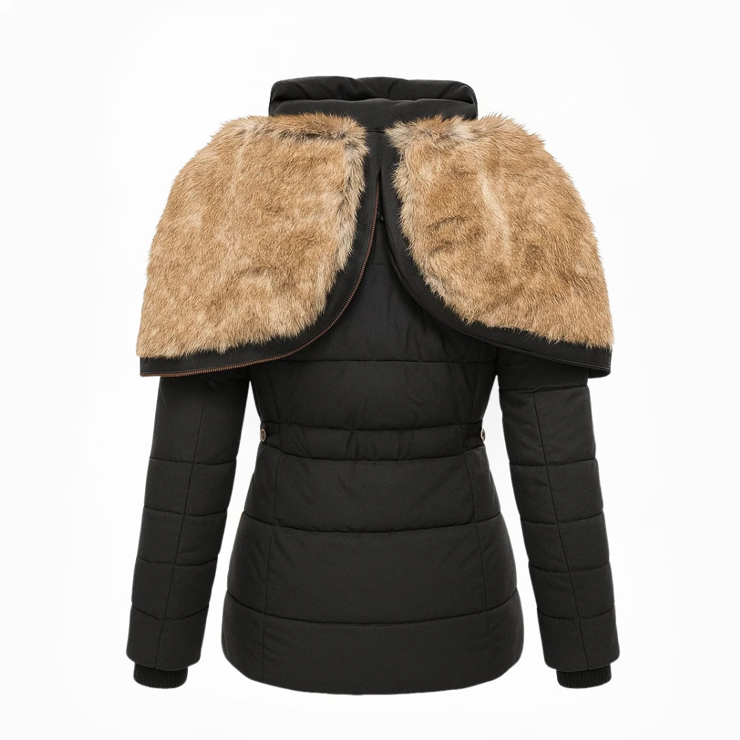 Éloïse – Manteau d'Hiver Matelassé à Capuche