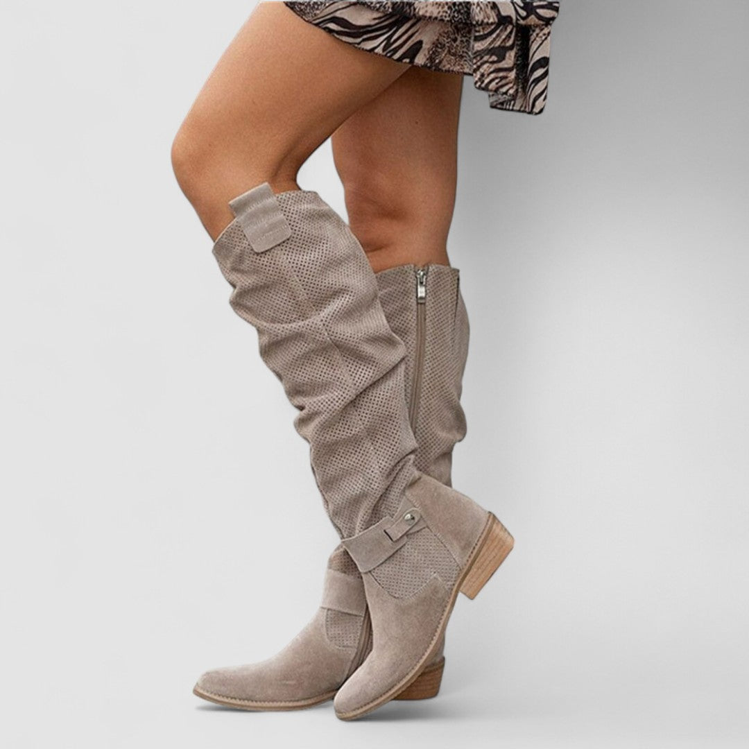 Georgiana | Bottes western souples montant jusqu'aux genoux