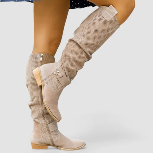 Georgiana | Bottes western souples montant jusqu'aux genoux