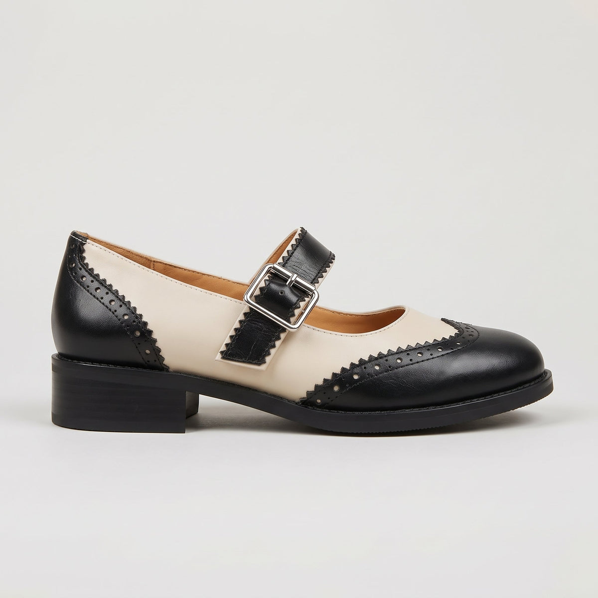 Marceline - Chaussures rétro en cuir
