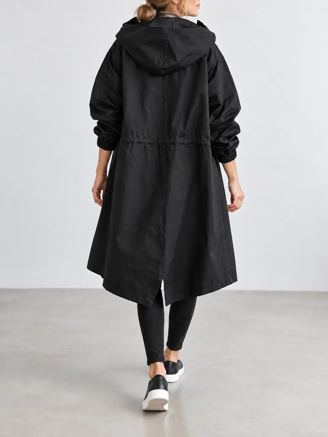 Pauline | Manteau Oversize à Capuche Boutonné