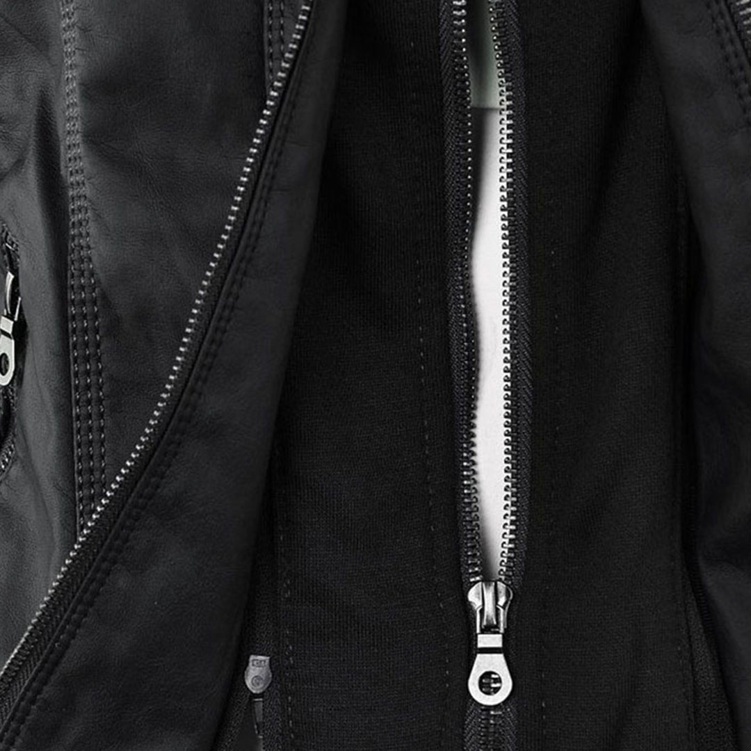Léonie | Blouson Motard à Capuche