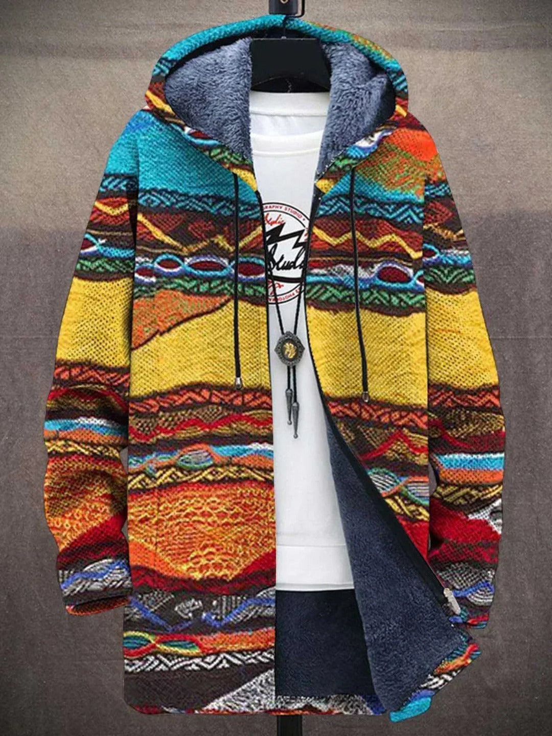 Jacqueline | Sweat à capuche zippé de luxe à inspiration artistique