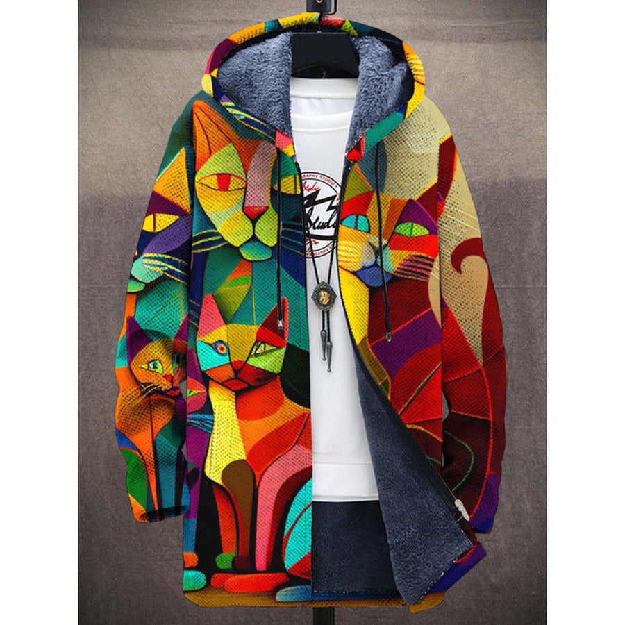 Victoria | Sweat à capuche zippé de luxe à inspiration artistique