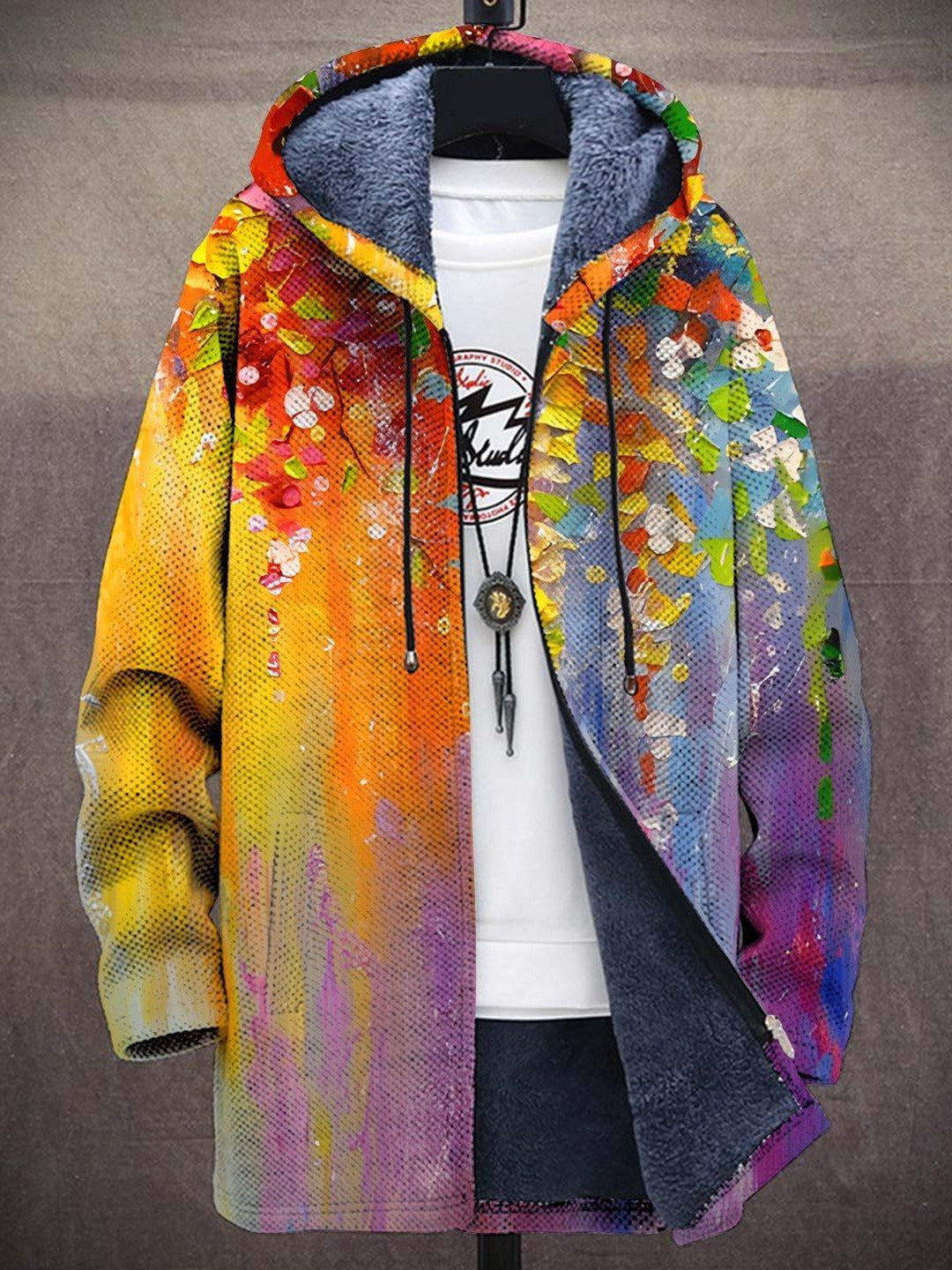 Francesca | Sweat à capuche zippé de luxe à inspiration artistique