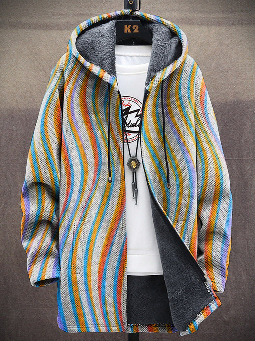 Josephina | Sweat à capuche zippé de luxe à inspiration artistique
