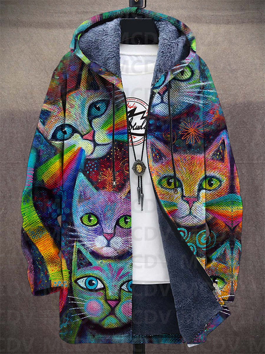 Natasha | Sweat à capuche zippé de luxe à inspiration artistique