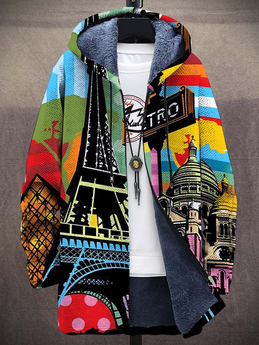 Lorraine | Sweat à capuche zippé de luxe à inspiration artistique