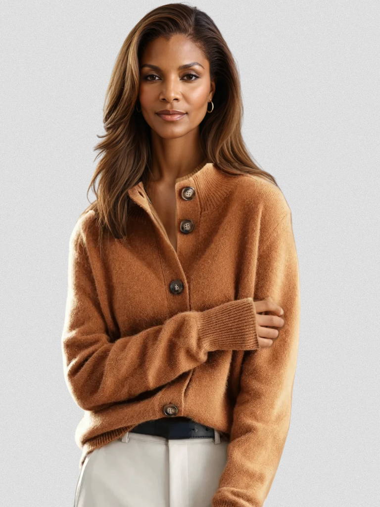 Blanche | Cardigan à Boutons