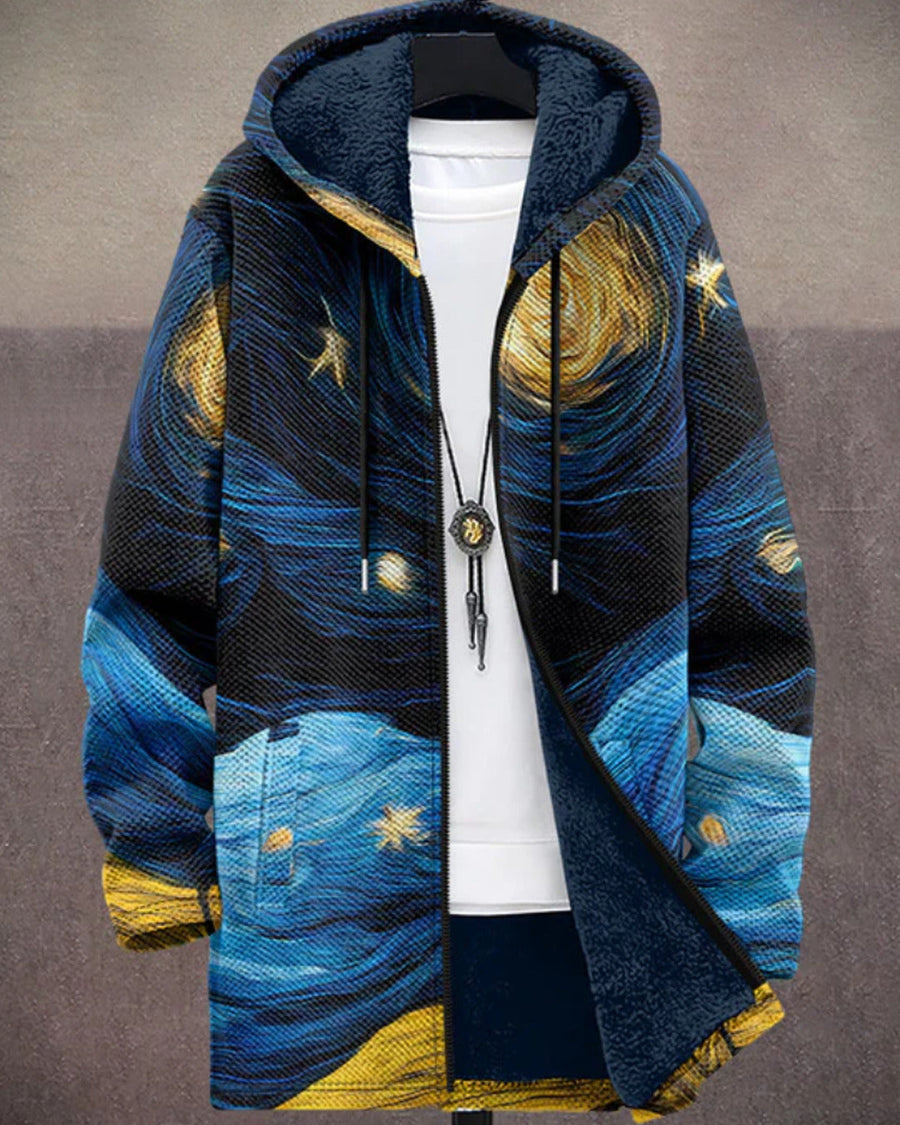 Louise | Sweat à capuche zippé de luxe à inspiration artistique