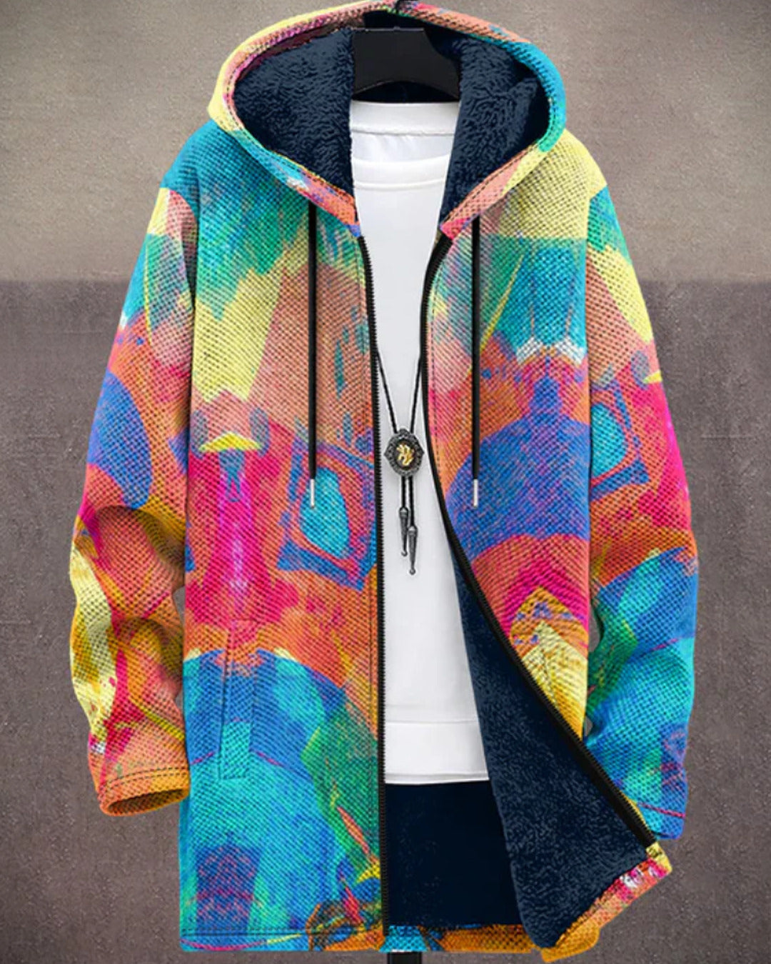 Rachel | Sweat à capuche zippé de luxe à inspiration artistique