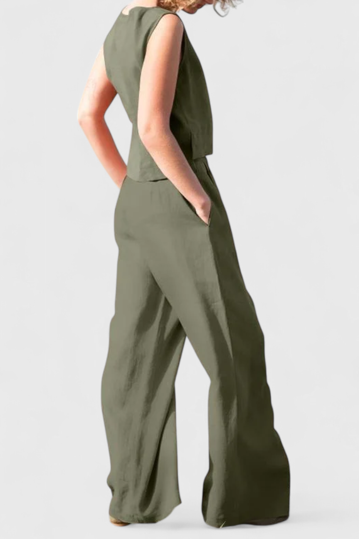 Ensemble d'été sans manches Yvanne Vintage