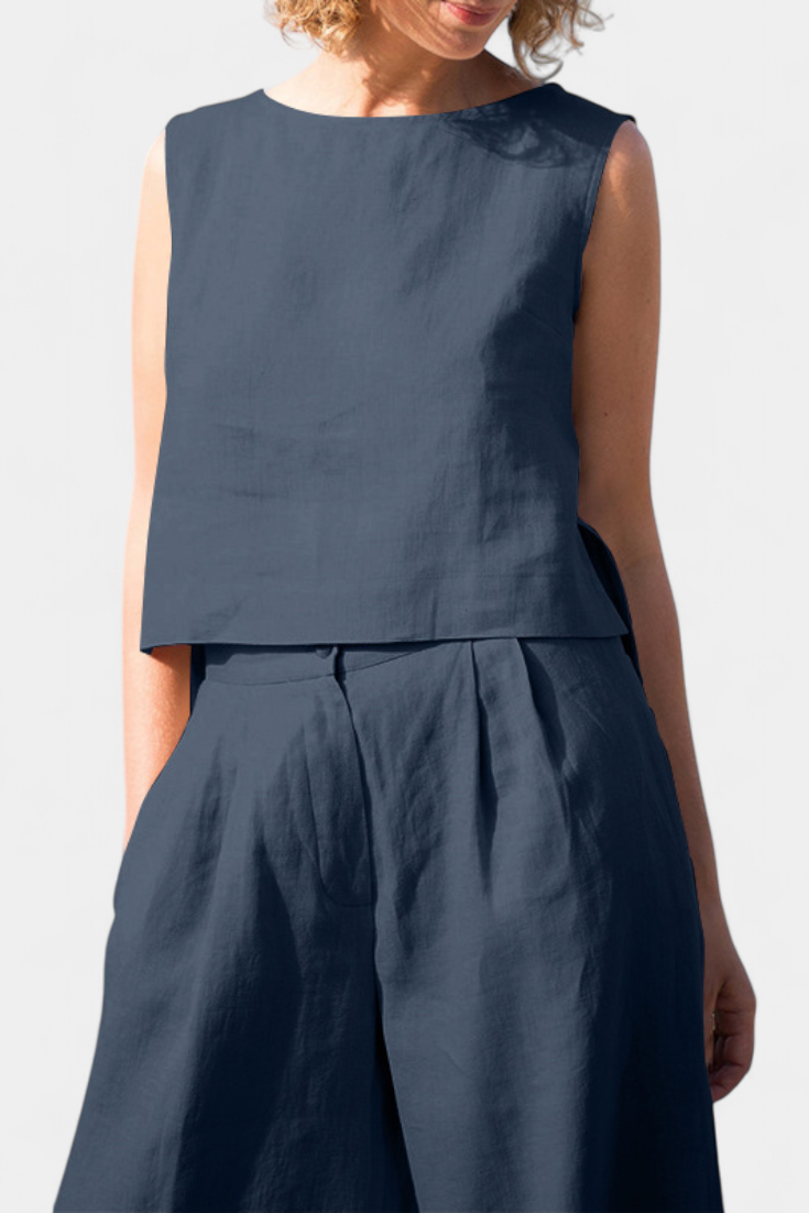 Ensemble d'été sans manches Yvanne Vintage