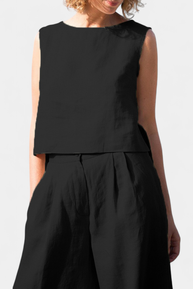 Ensemble d'été sans manches Yvanne Vintage