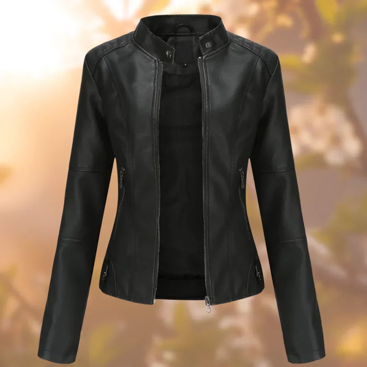 Juliette | Blouson Motard Zippé Coupe Ajustée