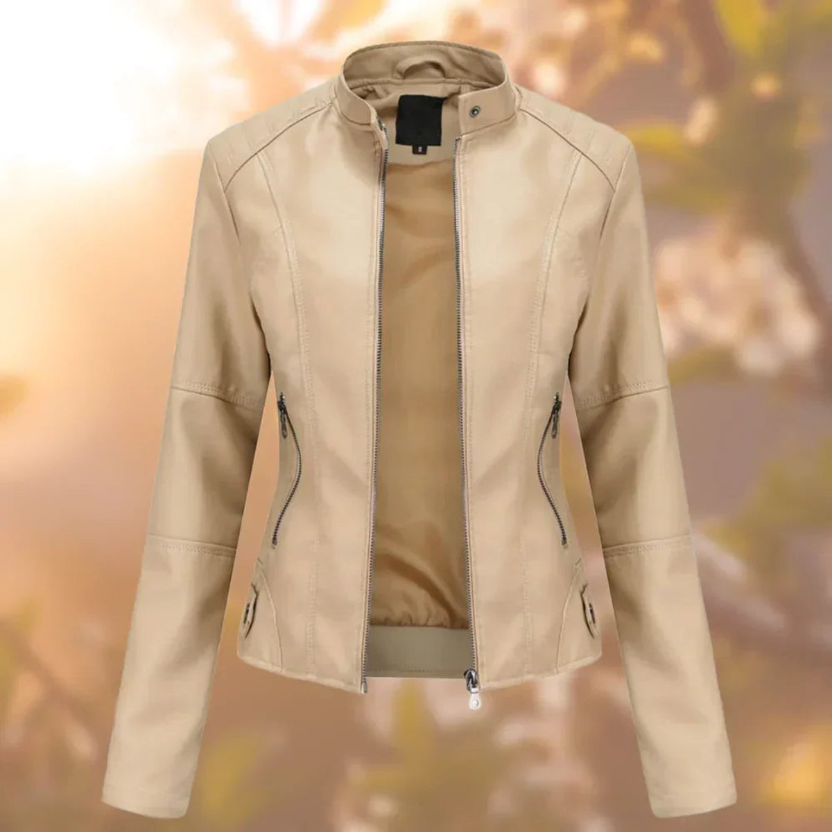 Juliette | Blouson Motard Zippé Coupe Ajustée